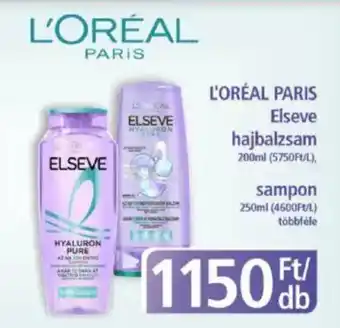 PlusMarket L'ORÉAL PARIS Elseve hajbalzsam / Sampon ajánlat