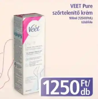 PlusMarket VEET Pure szőrtelenítő krém ajánlat