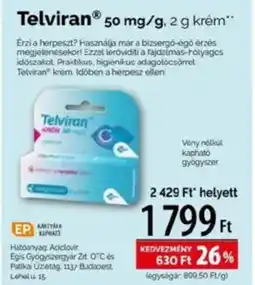 Pingvin Patika Telviran 50 mg/g ajánlat