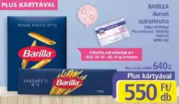 PlusMarket BARILLA durum száraztészta ajánlat