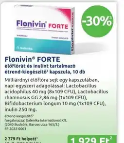 Benu Gyógyszertárak Flonivin FORTE ajánlat