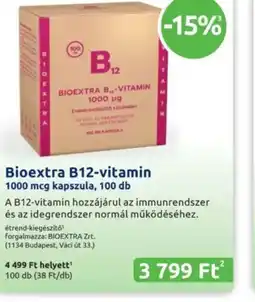 Benu Gyógyszertárak Bioextra B12-vitamin ajánlat