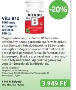 Benu Gyógyszertárak Vita B12 ajánlat