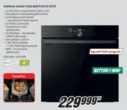 Media Markt Gorenje GO66E pizza beépíthető sütő ajánlat