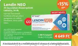 Benu Gyógyszertárak Lendin NEO ajánlat