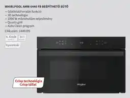 Media Markt Whirlpool AMW 6440 FB beépíthető sütő ajánlat