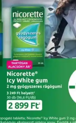 Benu Gyógyszertárak Nicorette Icy White gum ajánlat