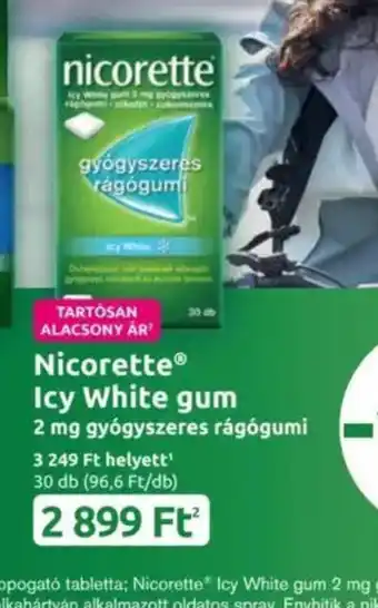 Benu Gyógyszertárak Nicorette Icy White gum ajánlat