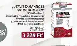 Benu Gyógyszertárak Jutavit D-Mannose 500mg Komplex ajánlat