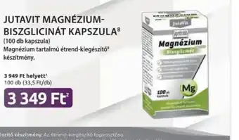 Benu Gyógyszertárak Jutavit Magnézium-biszglicinát kapszula ajánlat