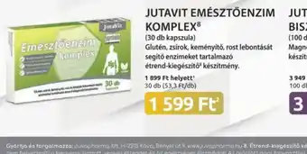 Benu Gyógyszertárak Jutavit Emésztőenzim Komplex ajánlat