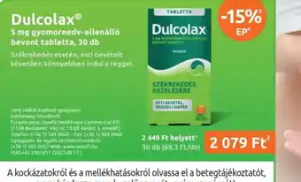 Benu Gyógyszertárak Dulcolax ajánlat