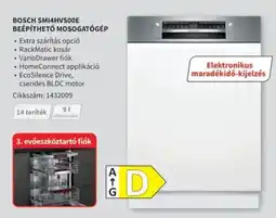 Media Markt Bosch SMI4HVS00E beépíthető mosogatógép ajánlat