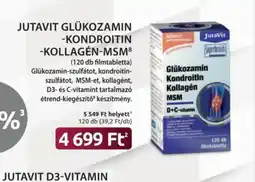 Benu Gyógyszertárak Jutavit Glukozamin-Kondroitin-Kollagen-MSM ajánlat