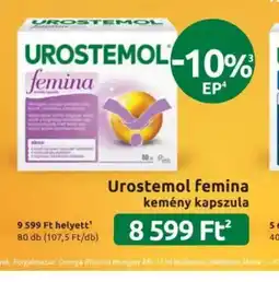 Benu Gyógyszertárak Urostemol femina ajánlat