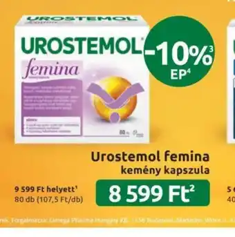 Benu Gyógyszertárak Urostemol femina ajánlat