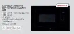 Media Markt Electrolux LMS4253TMK beépíthető mikrohullámú sütő ajánlat