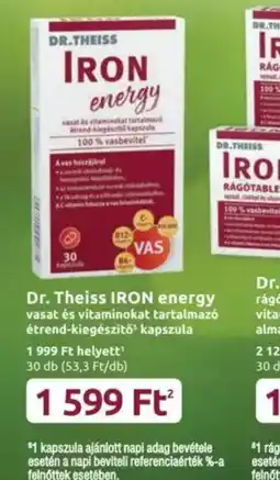 Benu Gyógyszertárak Dr. Theiss IRON energy ajánlat