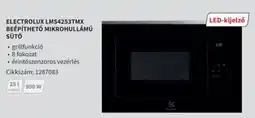 Media Markt Electrolux LMS4253TMX beépíthető mikrohullámú ajánlat