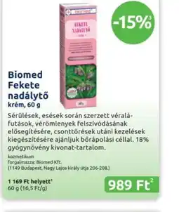 Benu Gyógyszertárak Biomed Fekete nadálytő ajánlat