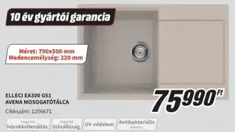 Media Markt Elleci EA300 G51 avena mosogatótálca ajánlat