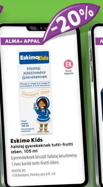 Alma Gyógyszertárak Eskimo Kids ajánlat