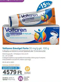 Alma Gyógyszertárak Voltaren Emulgel Forte ajánlat