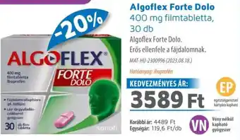 Alma Gyógyszertárak Algoflex Forte Dolo ajánlat