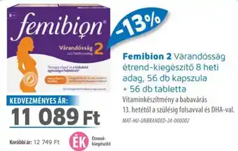 Alma Gyógyszertárak Femibion 2 ajánlat