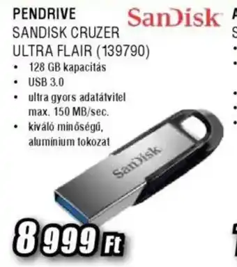 Expert Pendrive sandisk cruzer ultra flair (139790) ajánlat