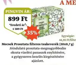 Pingvin Patika Mecsek prosztata filteres teakeverék ajánlat