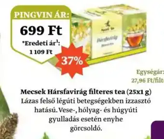 Pingvin Patika Mecsek Hársfavirág filteres tea ajánlat