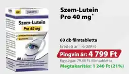 Pingvin Patika Szem-lutein pro 40 mg ajánlat