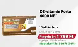 Pingvin Patika D3-vitamin forte 4000 ne ajánlat