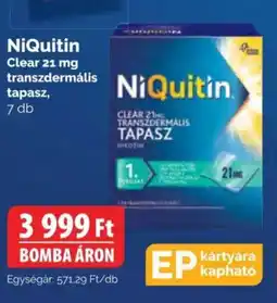 Pingvin Patika Niquitin clear 21 mg transzdermális tapasz ajánlat