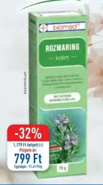 Pingvin Patika Biomed rozmaring krém ajánlat