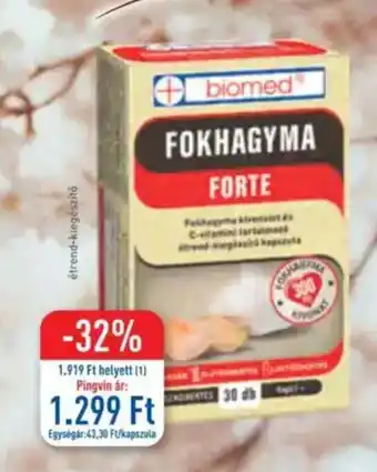 Pingvin Patika Biomed fokhagyma forte ajánlat