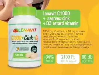 Pingvin Patika Lenavit c1000 + szerves cink +d3 retard vitamin ajánlat