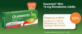 Pingvin Patika Quamatel mini 10 mg filmtabletta ajánlat