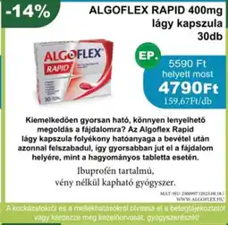 PatikaPlus Algoflex rapid 400mg lágy kapszula ajánlat