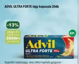 PatikaPlus ADVIL ULTRA FORTE lágy kapszula ajánlat