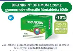 PatikaPlus Dipankrin optimum 120mg gyomornedv-ellenálló filmtabletta ajánlat