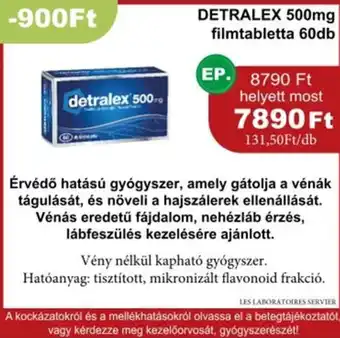 PatikaPlus Detralex 500mg filmtabletta ajánlat