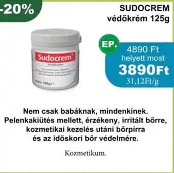 PatikaPlus Sudocrem védőkrém ajánlat