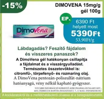 PatikaPlus Dimovena 15mg/g gél ajánlat