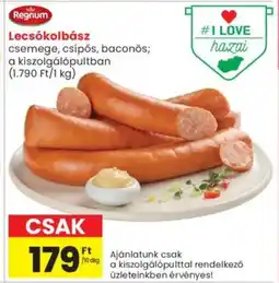 Spar Market Regnum lecsókolbász ajánlat