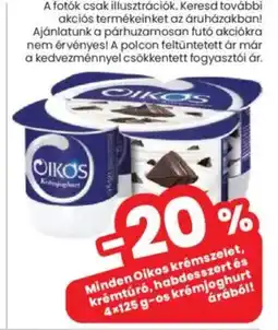 Spar Market Minden Oikos krémszelet, krémtúró, habdesszert és 4*125 g-os krémjoghurt árából! ajánlat