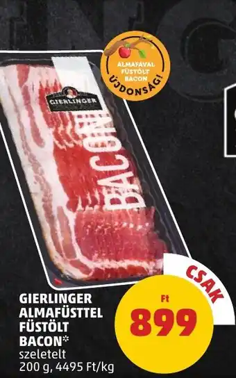 PENNY Gierlinger almafüsttel füstölt bacon ajánlat