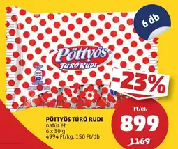 PENNY Pöttyös Túró Rudi ajánlat