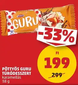 PENNY Pöttyös Guru túródesszert ajánlat